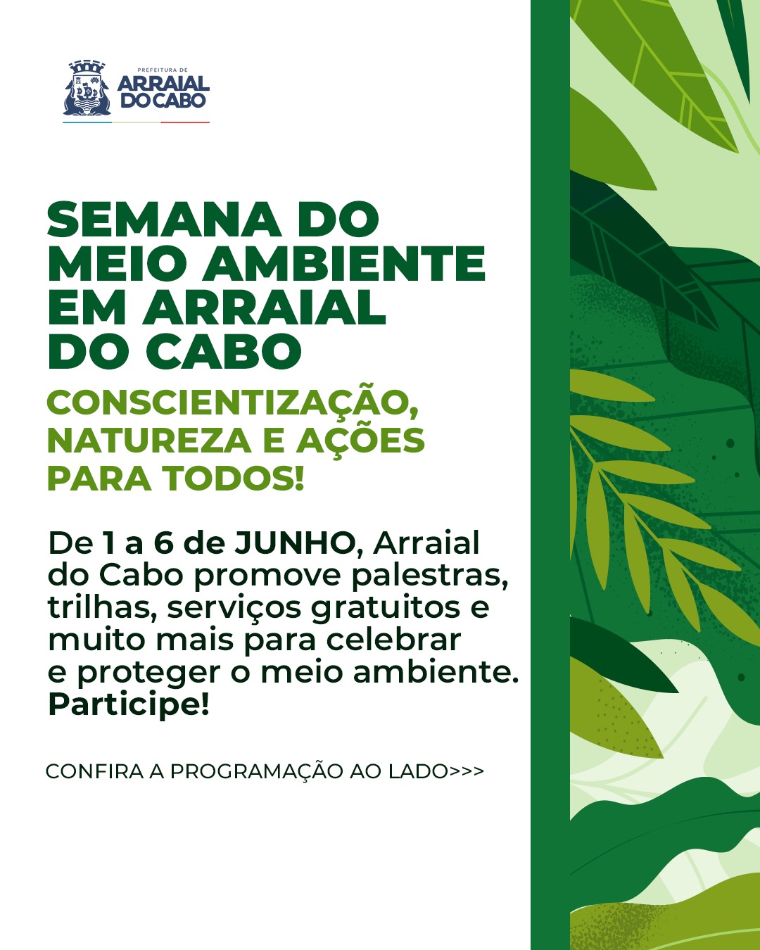 Arraial do Cabo promove diversas atividades na Semana do Meio Ambiente