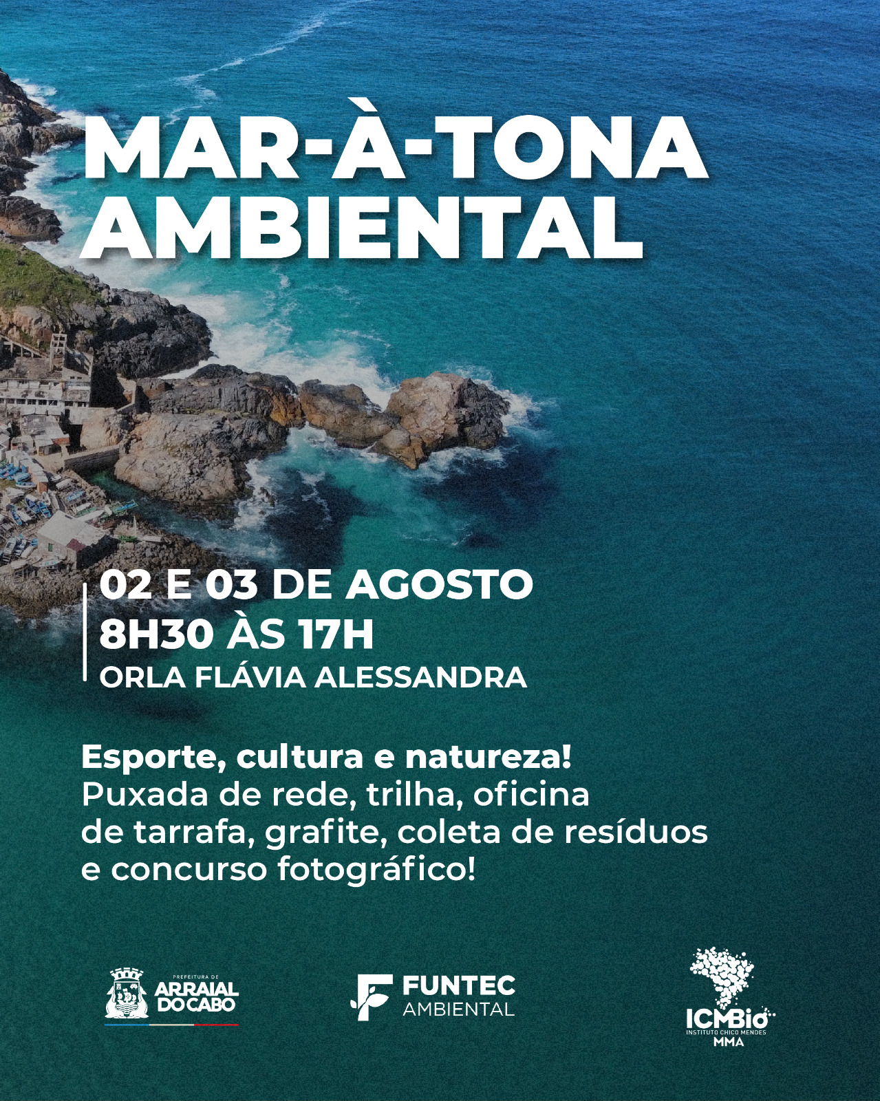 Arraial do Cabo promove final de semana sustentável com o Mar-À-Tona