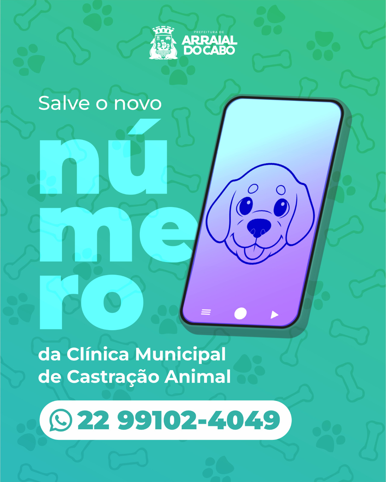 Clínica Municipal de Castração Animal de Arraial do Cabo tem novo número de contato 
