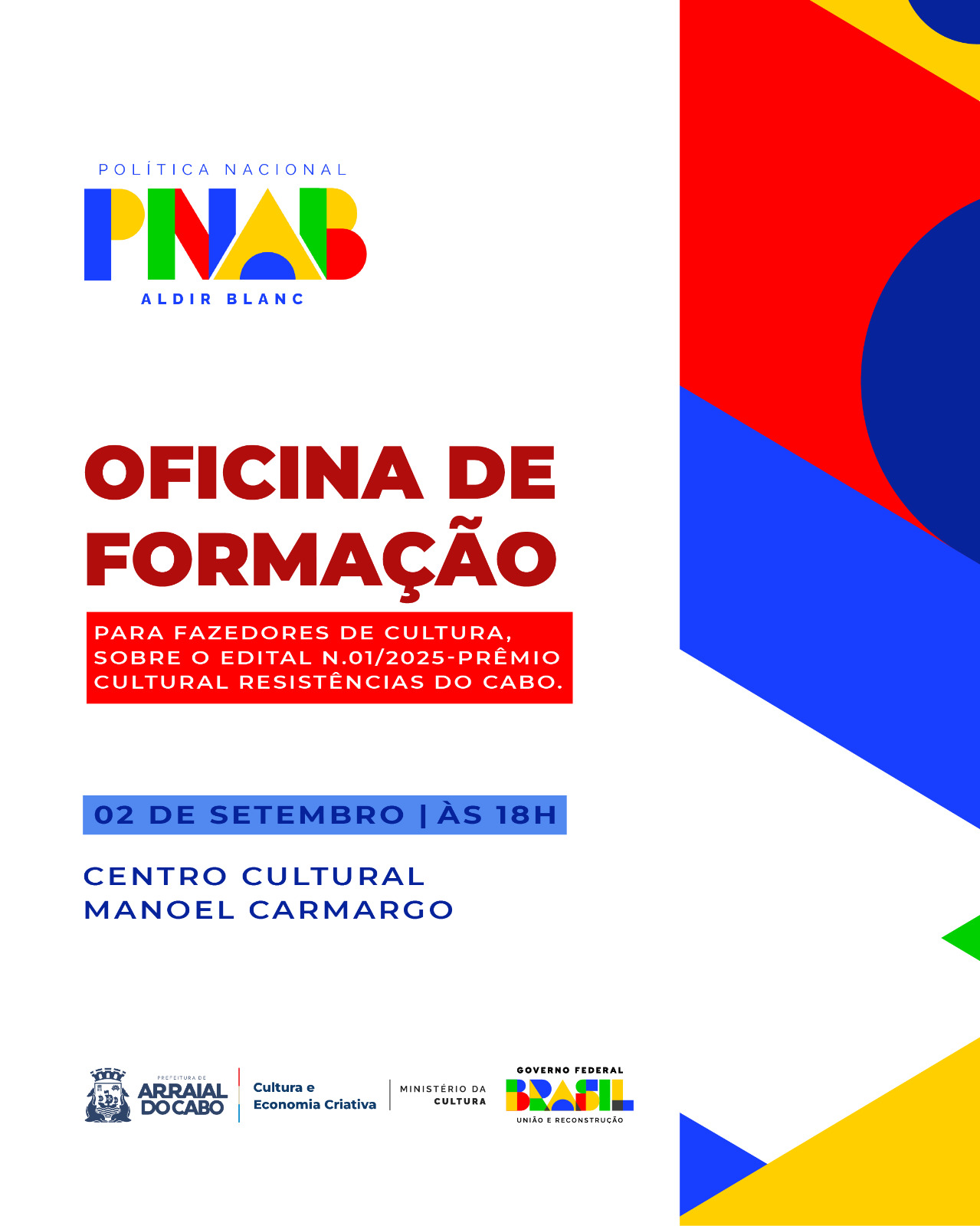 Prefeitura de Arraial do Cabo promove oficina de formação voltada para agentes culturais do município