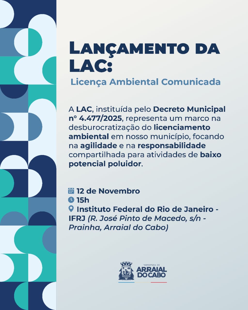 Arraial do Cabo lança Licença Ambiental Comunicada para empreendimentos de baixo impacto